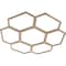Ekena Millwork Florin Wood Fretwork Pierced Ceiling Medallion, Red Oak, 22"OD x 9 3/8"ID x 1/4"T CMWP22X22X0250FORO - alternate 5